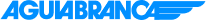Logo da Águia Branca, escrito ÁGUIABRANCA na cor azul
