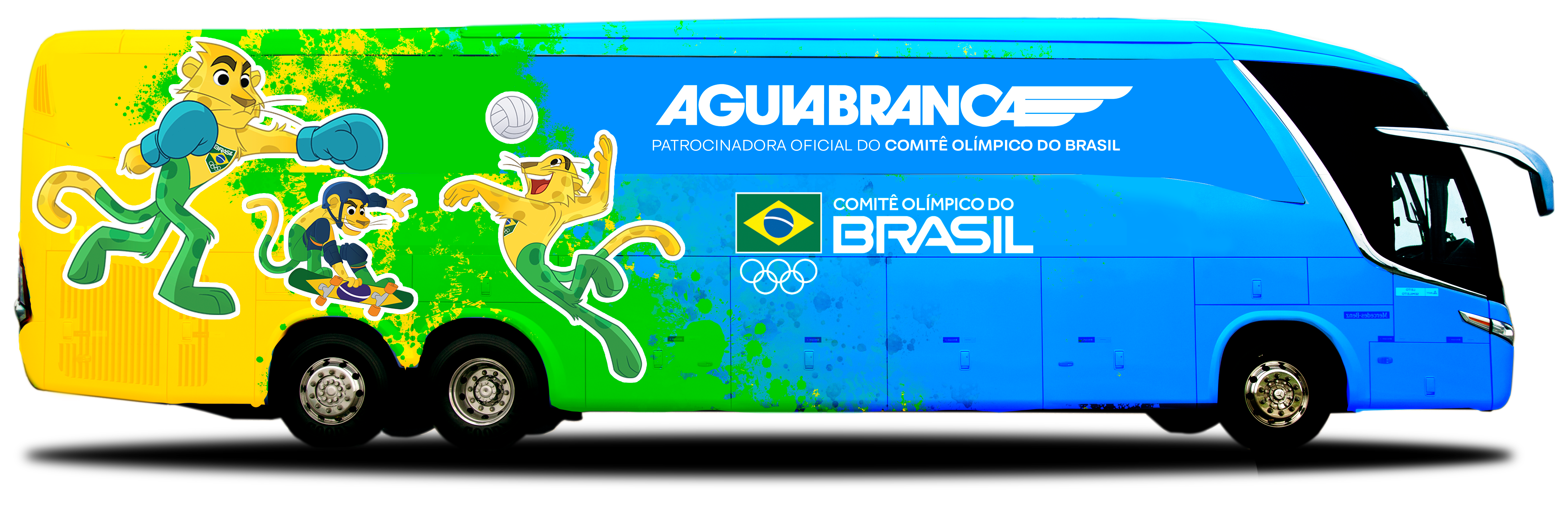 Onibus vencedor uma mulher segurando uma medalha