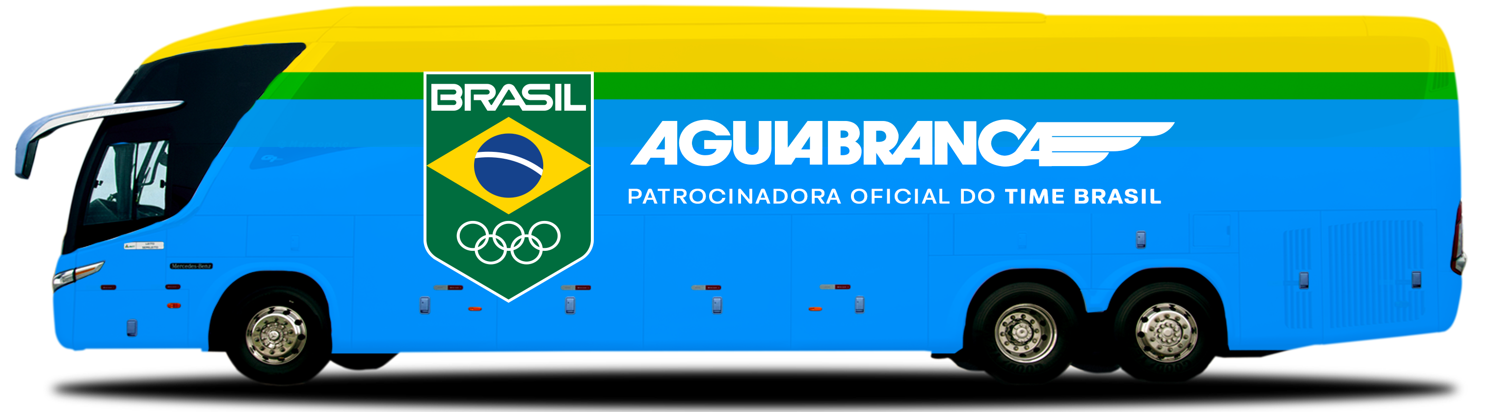 Onibus verde escrito ao meio em amarelo em breve