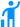 Icone de uma pessoa azul acenando