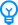 Icone de uma lampada acessa na cor azul