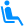 Icone de um asento de ônibus na cor azul