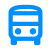Icone de um ônibus azul