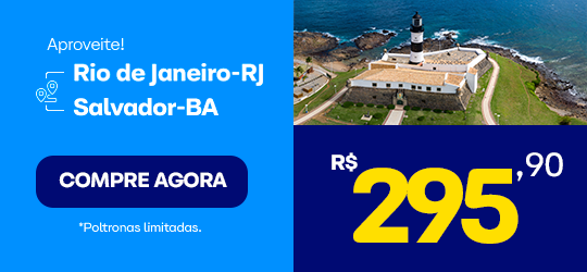 Passagem de onibus de Rio de Janeiro para Salvador a partir de 295,90. Compre agora!