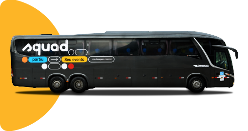 Ônibus preto do squad